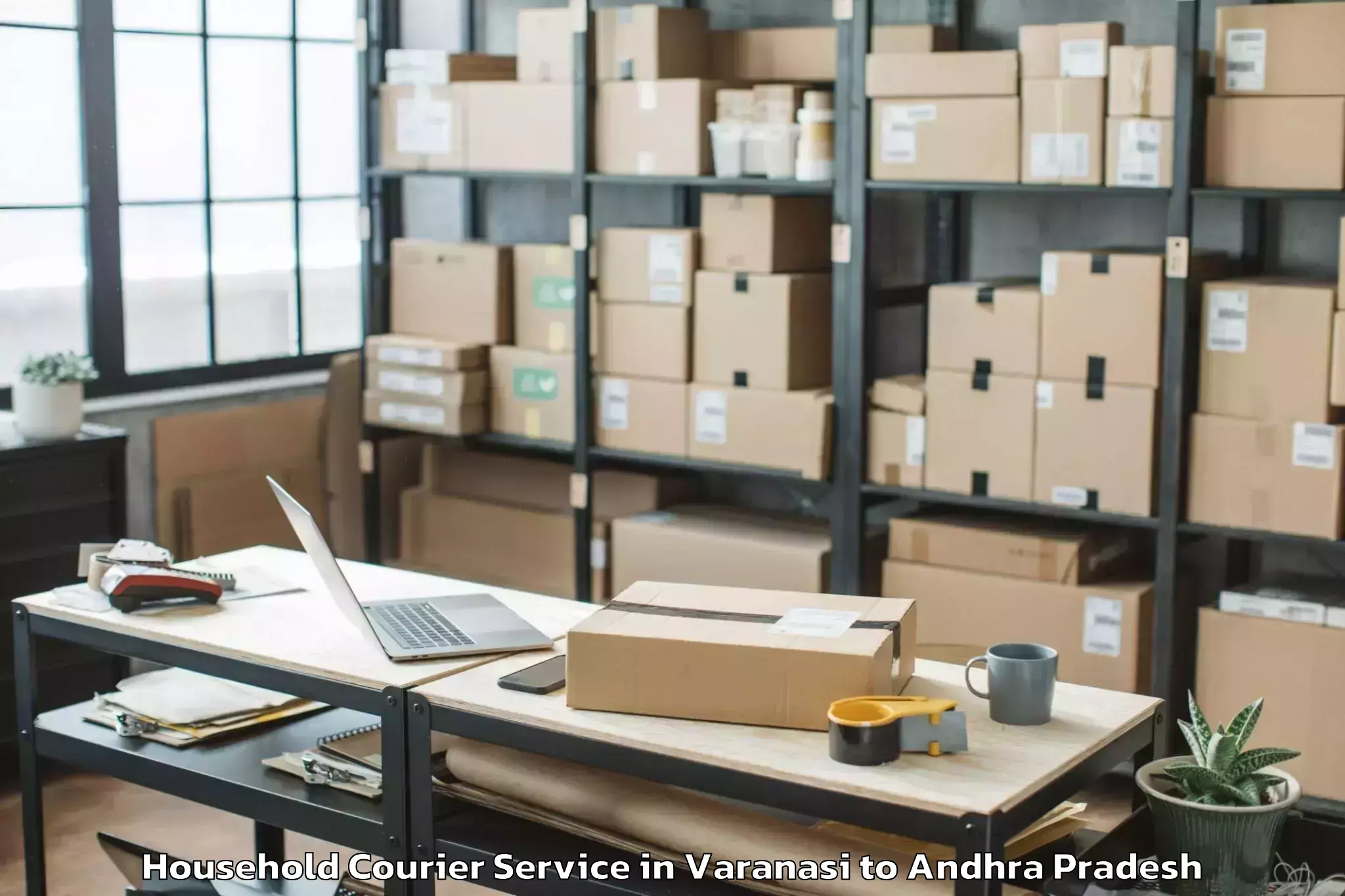 Book Varanasi to Yeleswaram Household Courier Online